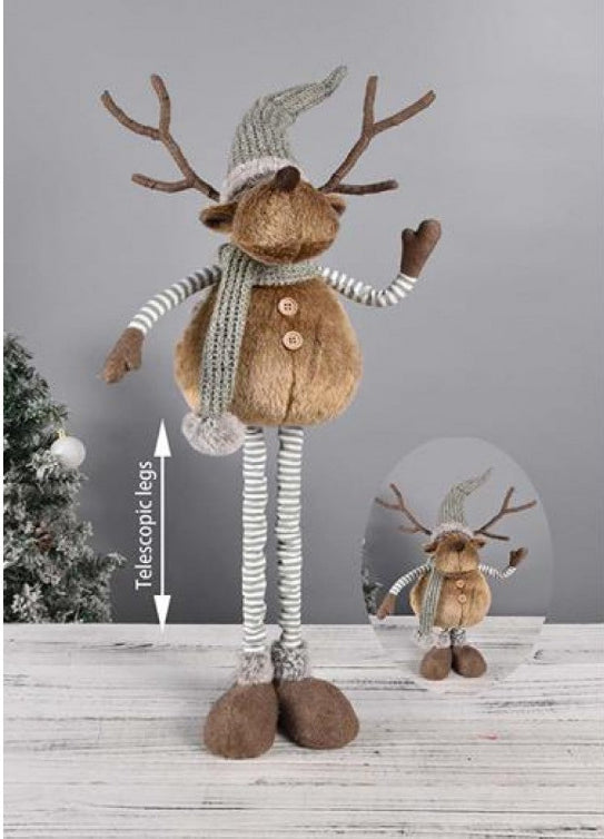 Standing Reindeer w/Telescopic Legs