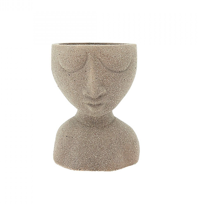 Stoneware Man Planter