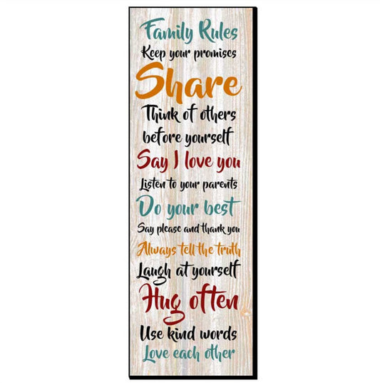 Family Rules Sign