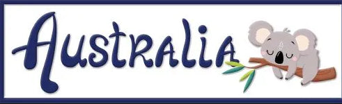 Australia With Koala Wall Sign