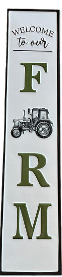 Welcome To Our Farm - Tractor Wall Sign