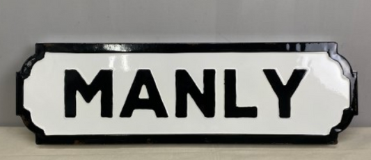 Manly Wall Sign