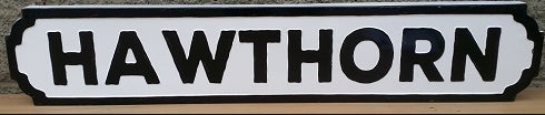 Hawthorn wall Sign