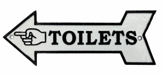 Toilet Arrow Sign