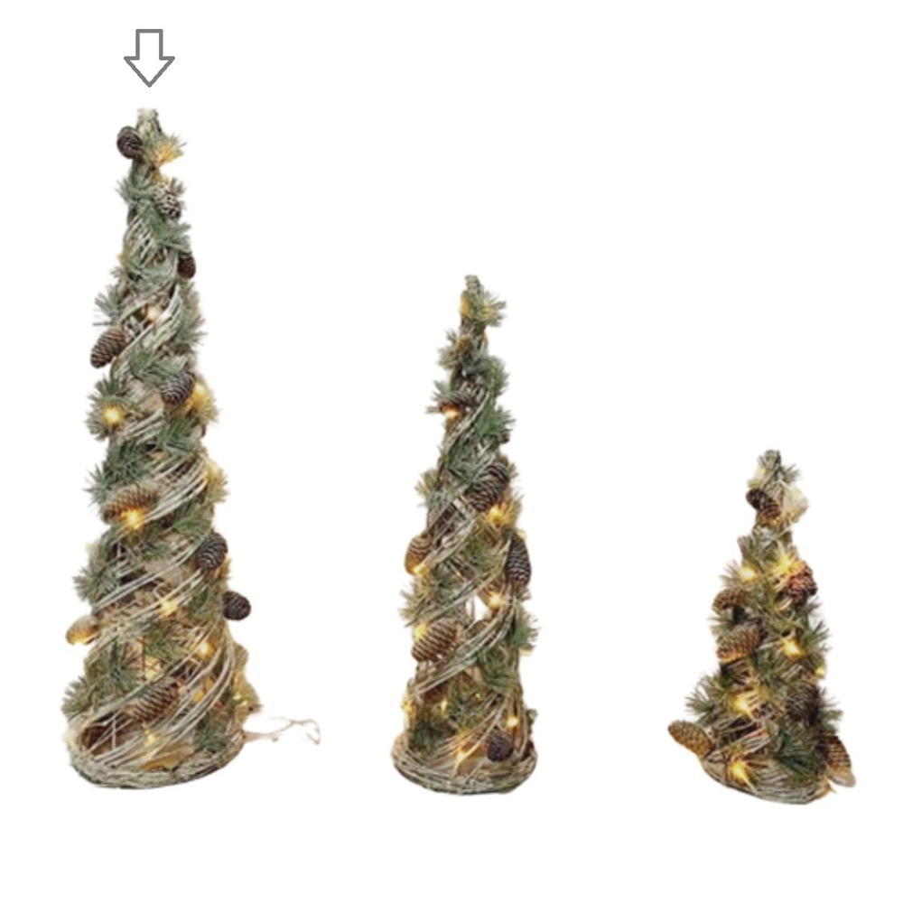 Xmas Tree- Twig Cone 80cm