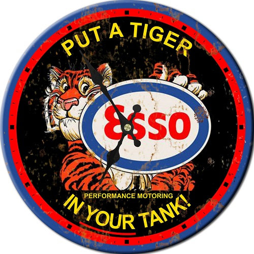 Esso Tiger Clock