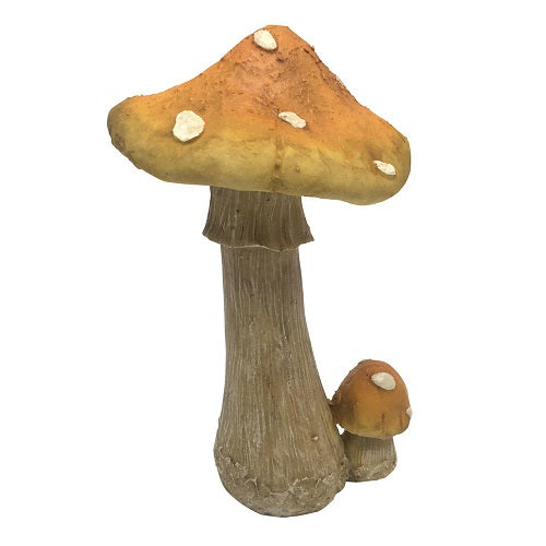 Yellow Fairy Garden Mushroom -Twin